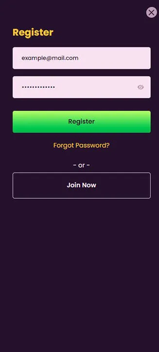 Bizzo Casino registration process on mobile Bizzo Casino registration process on mobile