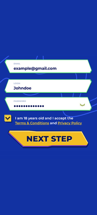 MrPacho registration process on mobile MrPacho registration process on mobile