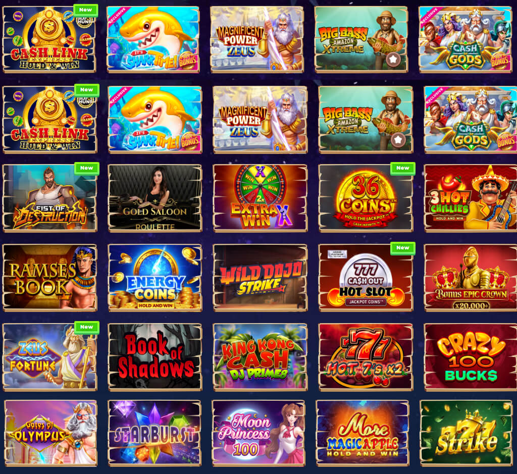 Wazamba popular games on desktop Wazamba popular games on desktop